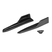 2X Car Rear Bumper Splitters Lip Diffuser Aprons Side Guard Protection for Camry SE XSE 2018 2019 Carbon Fiber