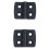 60 Pezzi Cerniere Rinforzate in Plastica Nera da 40 mm x 30 mm 2