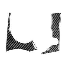 For Lancer EVO 2008-2015 Both Side of Speedometer Carbon Fiber Sticker INFO Button Cover Trim Accessories RHD