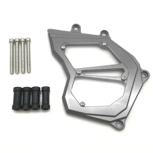 Para  ZX10R 2011-2017 Tampa da ProteçãO da Corrente da Roda Dentada Dianteira Lado Esquerdo Tampa Do Motor de Titânio