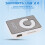 Mirror Clip USB Digital Mp3 Music Player Support 8GB  TF Card White 6