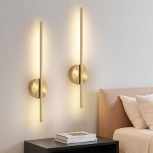 Dehobo Rechargeable Wall Sconce Lights, Battery Operated Wall Lights 3 Color Temperature, Gold Wall Lights Dimmable Wireless with Remote Control Gold
