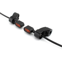 LED-Blinkers för Motorcykel Framgaffel, Körindikatorlampa för FXR Dyna Glide Sportster XL 883 1200