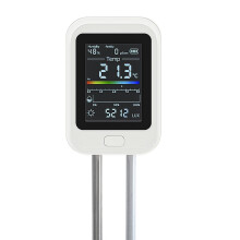 6-in-1 Oplaadbare Bodem PH Tester Vocht/Fertiliteit/Zonlicht/Temp/PH Meter Aarde Voedingsanalyse voor Tuinbouw Boerderij