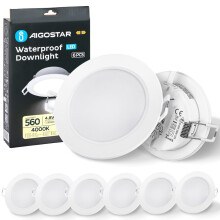 Aigostar LED Downlights for Ceiling 48W 560LM Ultra Slim LED Recessed Ceili