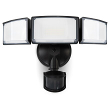 LUTEC LED Security Lights Motion Sensor Light Outdoor, 3-Head Motion Detected Flood Light, 5000K Daylight, IP54 Water Resistant, Dusk to Dawn for