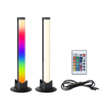 Eglo Set of 2 LED Lights for Gaming Room, Colourful Table Lamps with Light Effects, Party Decor, Music-Controlled Lighting, Remote, USB, Warm White a