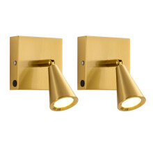 NEWSEE Battery Operated LED Wall Lights 2 Pack,7000mAh Rechargeable Wireless Wall Sconce Lamp with Remote Control, 360  Rotate Magnetic Indoor, Ligh