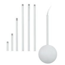 Eglo Extention Cable Duct, Steel Cabling, Colour: White, Length: 320-1570 mm/12.5-61.8 inches