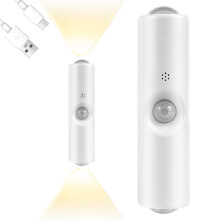 OSDUE Motion Sensor Light Indoor, Wall Lamp Battery Operated Rechargeable RGB 3 Color Temperature Smart Sconce Lights, Magnetic Stick Wall Lights for