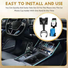 3PCS Cup Phone Holder Phone Holder for Car 2-In-1 Car Phone Holder Adjustable Fit Cup-Shaped Phone Holder