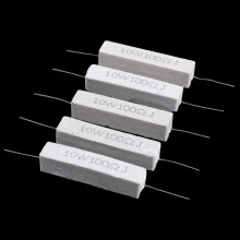 5 Pcs 10W Watt 100 Ohm 5% Axial Wirewound Cement Resistors
