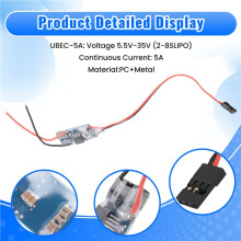 UBEC 5V BEC Regulador de ConmutacióN Antijamming de Blindaje Completo para FPV RC Drone Receptor Fuente de AlimentacióN (5A)