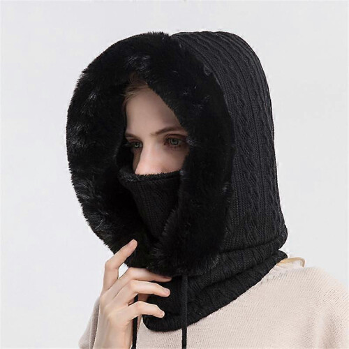 Keep Warm Winter Hat Headgear Hat Cold Proof Windproof Polyester Pullover Cap Female