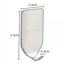 Stainless Steel Strong Self Adhesive Door Wall Hangers Hooks Straight Shelf Hook