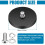 D66mm-Rubber Coated Anti-Scratch Magnets, Magnet Base with Threaded Studs,Magnets Hold the Base for Light Mirror Tool 6