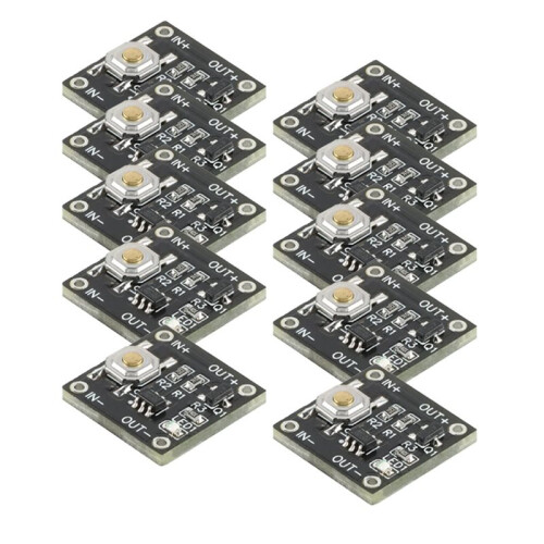 10pcs YR-1006 / Low-Power  Single-Button Bistable  Module Standby Current 0.5µA Continuous Load 2A