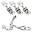 4pcs Adjustable Stainless Steel Toggle Clamp for Cabinets and Trailer 2