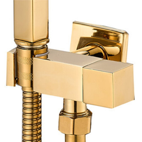 Rubinetti per WC Rubinetto per Bidet da Bagno - Miscelatore con Doccetta A Freddo Nera 2