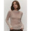 Women'S Basic Crewneck Sweater Long Sleeve Round Neck Pullover Khaki M 2