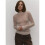 Women'S Basic Crewneck Sweater Long Sleeve Round Neck Pullover Khaki M 4