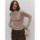 Women'S Basic Crewneck Sweater Long Sleeve Round Neck Pullover Khaki M 3