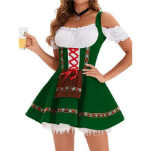 Women'S Oktoberfest Outfits Traditional German Bavarian Costumes Green M
