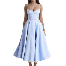 Wedding Guest Dresses for Women Spaghetti Straps Corset Homecoming Floral Lace Maxi Prom Dresses Light M