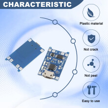 10Pcs 5V 1A 18650 Lithium Battery Charging Board TP4056 Lithium Battery Charging Board Micro-USB Charge Module Protect