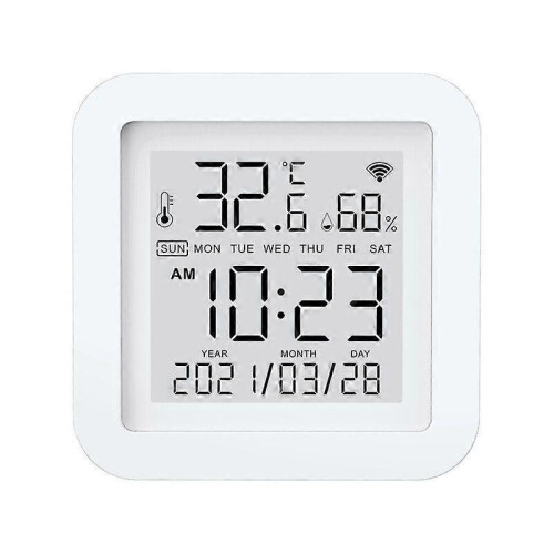Tuya Smart WiFi Temperature And Humidity Sensor USB Power with LCD Screen Display 2