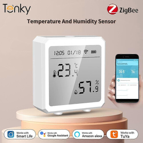 Tenky Tuya ZigBee Temperature And Humidity Sensor with LCD Display / Switch 1
