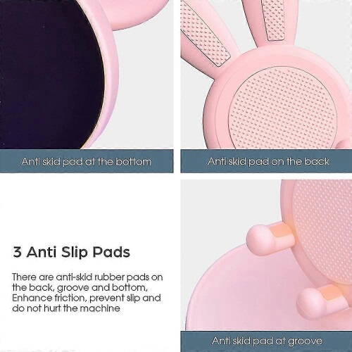 Cute Rabbit Mobile Phone Holder, Compatible with All Devices, Adjustable Height And Angle,pink 2