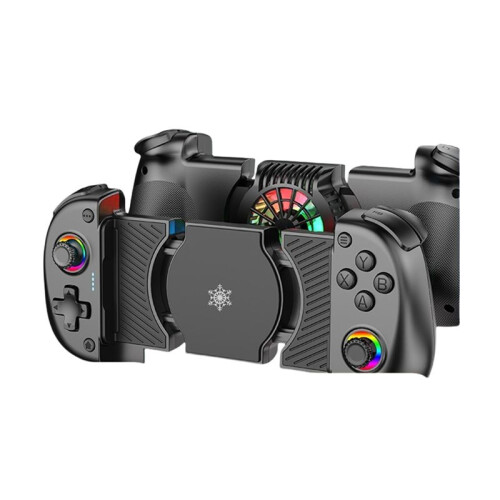 X5mini Controller di Gioco per Cellulare Wireless con Ventola di Raffreddamento Gamepad Estensibile  per Android/IOS/Steam/PC A 1
