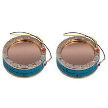 2X Cápsula de Microfone Condensador de Gravação de Núcleo de Microfone de Diafragma de 34 mm para Microfone Condensador de Gravação de Estúdio