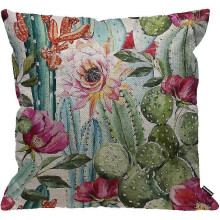 Cushion Cover Cactus with Acsergery Flower,throw Pillow Case Home Decorative for Men/women Gift