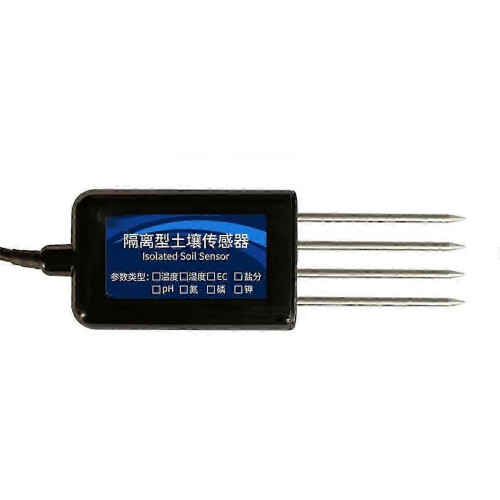 Isolated Soil Sensor Temperature Humidity Nitrogen Phosphorus Potassium PH Value Salt RS485 Detecto 1