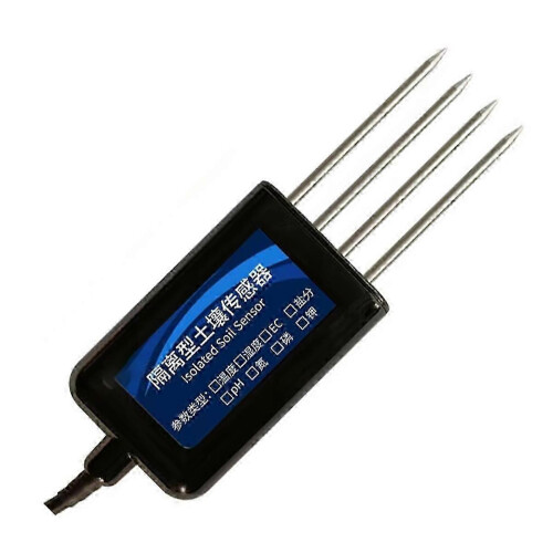Isolated Soil Sensor Temperature Humidity Nitrogen Phosphorus Potassium PH Value Salt RS485 Detecto 2