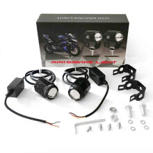 Motorcycle Spotlight LED Work Light Projector Lens Hi/Lo Beam Motorbike Dirt Bike