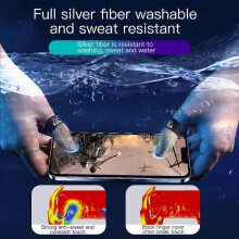 (06 1pair with box) 2pair Finger Sleeves For Gaming Thumb Finger Sleeves For Game Pubg Mobile Anti Slip