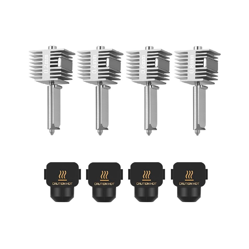 Quick-Swap Hotend 0.2Mm+0.4Mm+0.6Mm+0.8Mm Stainless Steel Nozzle Integrated Structure Hot End For A1/A1 6033746887585