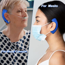 20 Pack Nasal Cannula Ear Cushions Soft Oxygen Covers Tubing Ear Pads Comfort Cannula Wrap for Oxygen Users