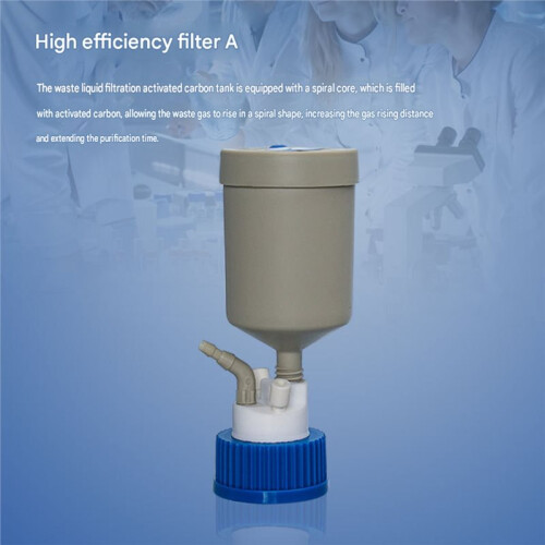 GL45 Safety Cover HPLC Mobile Phase Waste Liquid Device with Activated Carbon Filter
