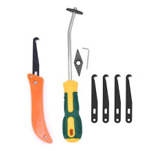 Set di 8 Pezzi di Ganci per Diserbo e Strumenti per Fughe, Rimuovi Erbacce Manuale per Crepe, per Pavimentazione di Vialetti e Cortili