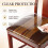 6 Pcs Plastic Chair Covers, Plastic  Covers for Dining Chairs,  Protectors, Waterproof, Clear Cushion Protector 4