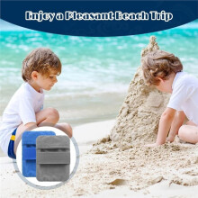 4pcs Beach Sand-Removal Tool, Sand-Removal Gloves for Vacations and Camping (for Adults and Children), Beach