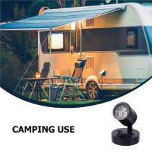 3W 12-24V RV LED Reading Lamp Dimmable Bedside Wall Sconce Directional Spotlight for Marine Boat Motorhome Caravan