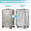 2 St 20" Resväskor Täcker Resväska Täcker, Transparent Vattentät Fodral Resväska Skyddstäck 5