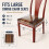 6 Pcs Plastic Chair Covers, Plastic  Covers for Dining Chairs,  Protectors, Waterproof, Clear Cushion Protector 9