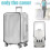 2 St 20" Resväskor Täcker Resväska Täcker, Transparent Vattentät Fodral Resväska Skyddstäck 7