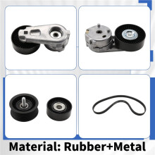 4pcs LR011327 LR035545 LR039516 LR039517 Drive Belt Idler Pulley Tensioner for LR4 RR Sport
